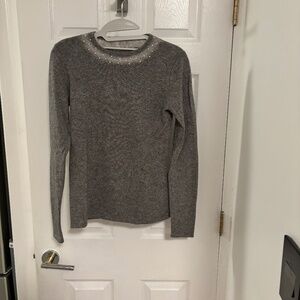 Tahari Women's Grey Cashmere Sweater